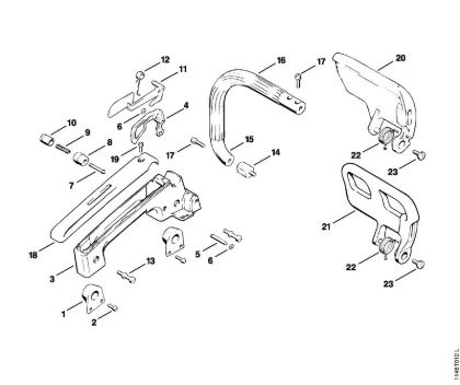 Zage z bencinskim motorjem (MS) 020 (1114) Rocaj della Marca Stihl