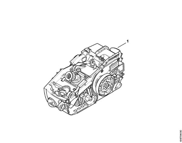 Zage z bencinskim motorjem (MS) MS 192 C-E Serijska številka della Marca Stihl