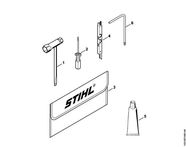 Zage z bencinskim motorjem (MS) MS 210 C-BE Orodja, pribor della Marca Stihl