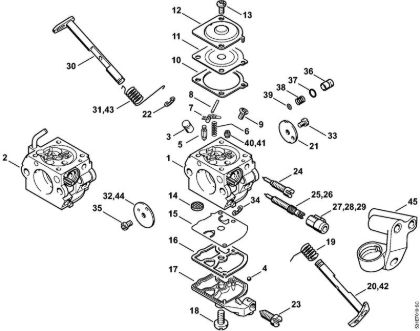 Zage z bencinskim motorjem (MS) MS 230 Uplinjac C1Q­S84, C1Q-100335 della Marca Stihl