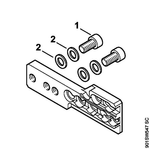 Zage z bencinskim motorjem (MS) MS 251 C-BE Prikljucek della Marca Stihl