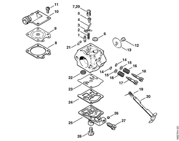 Zage z bencinskim motorjem (MS) MS 260-D Uplinjac WT-426   1 62 154 675, 2 62 187 361 (07.2004) della Marca Stihl