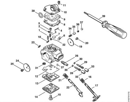 Zage z bencinskim motorjem (MS) MS 341 Uplinjac HD-35 della Marca Stihl