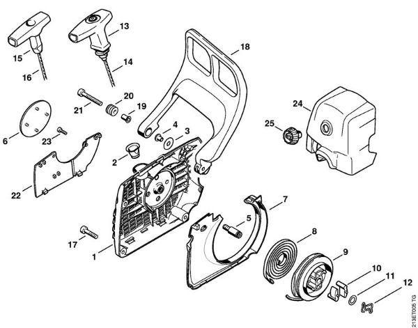 Zage z bencinskim motorjem (MS) MS 341 Zagonska naprava della Marca Stihl