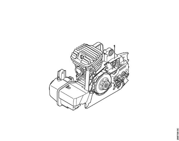 Zage z bencinskim motorjem (MS) MS 390 Serijska številka della Marca Stihl