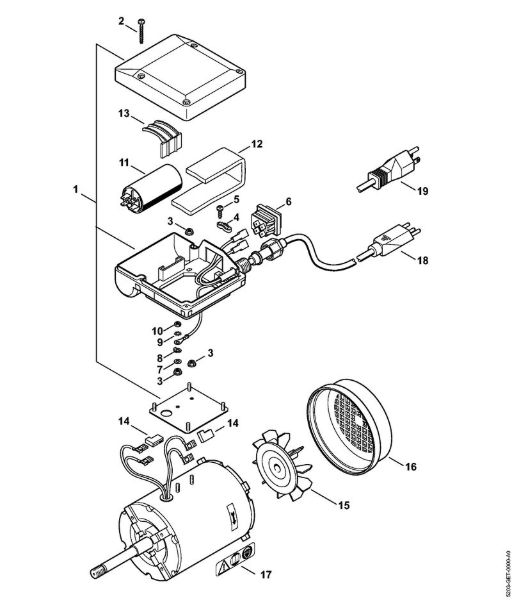 HOS HOS Elektromotor 120 V/60 Hz della Marca Stihl