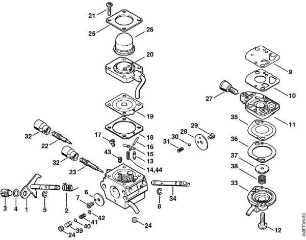 FC 100, FC 110 FC 100 Uplinjac C1Q-S72   2 60 176 729 (03.2003) della Marca Stihl