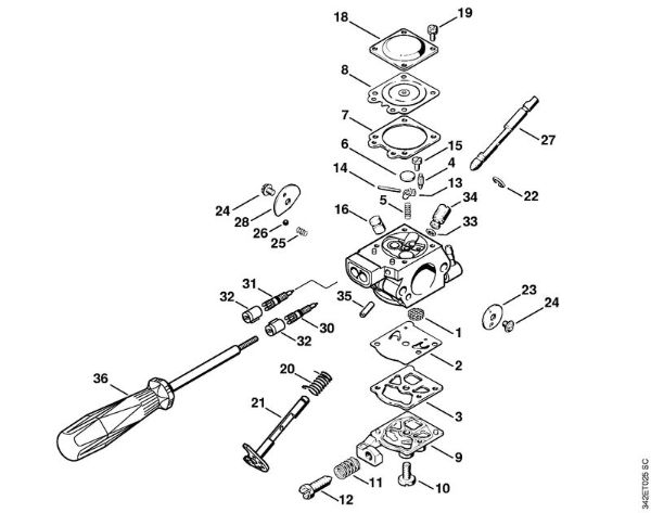 FC 44 FC 44 Uplinjac WT-492 (USA) della Marca Stihl