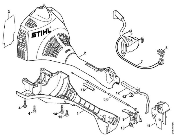 FC 55 FC 55 Ohišje motorja della Marca Stihl