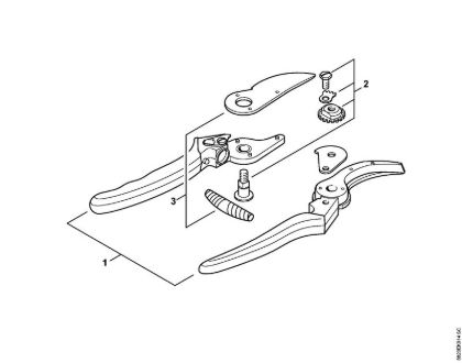 Å karje Vrtnarske škarje F 2 Vrtnarske škarje F2 della Marca Stihl