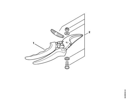 Å karje Vrtnarske škarje PG 20 Vrtnarske škarje univerzalne della Marca Stihl