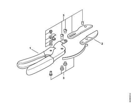 Å karje Vrtnarske škarje PG 25 Vrtnarske škarje z nakovalom della Marca Stihl