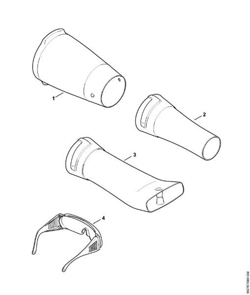 Akumulatorski pihalniki (BGA) BGA 85 Pihalna cev, pribor della Marca Stihl