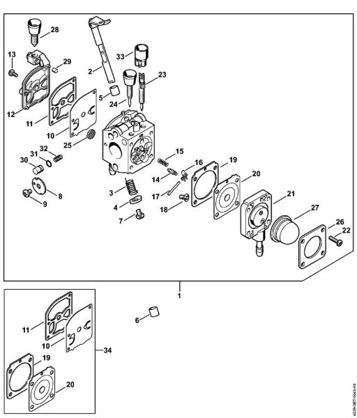 Pihalniki (BG, BR) BG 45 Uplinjac C1Q-S112 della Marca Stihl