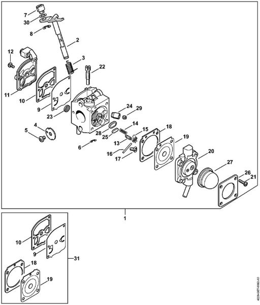 Pihalniki (BG, BR) BG 55 Uplinjac C1Q-S55 della Marca Stihl