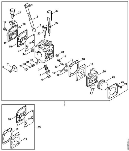 Pihalniki (BG, BR) BG 55 Uplinjac C1Q-S64 (18.2002) della Marca Stihl