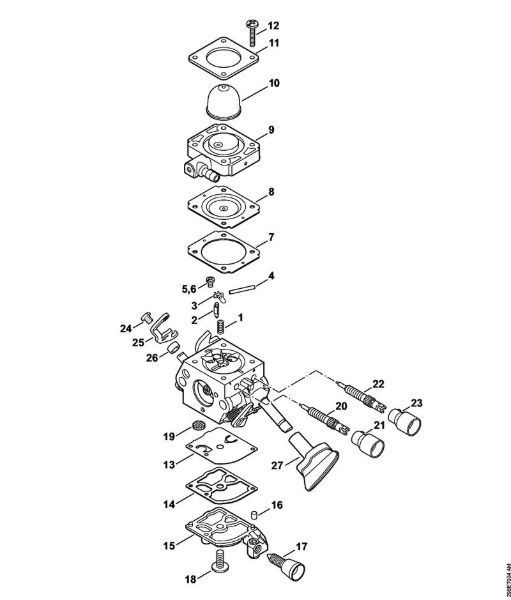 Pihalniki (BG, BR) BG 56 C-E D Uplinjac C1M-S204, C1M-S142 della Marca Stihl