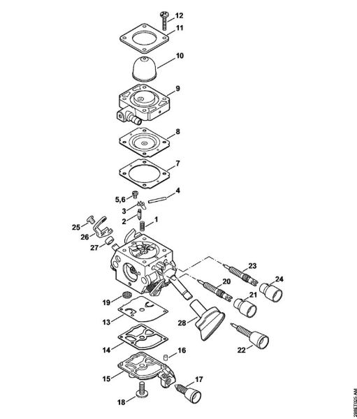 Pihalniki (BG, BR) BG 66-D Uplinjac C1M-S205, C1M-S144 della Marca Stihl