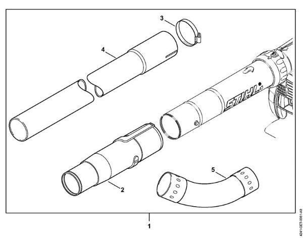 Pihalniki (BG, BR) BG 86 C-E cistilec za žlebove della Marca Stihl
