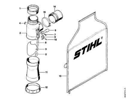 Pihalniki (BG, BR) BR 400 Sesalna naprava della Marca Stihl