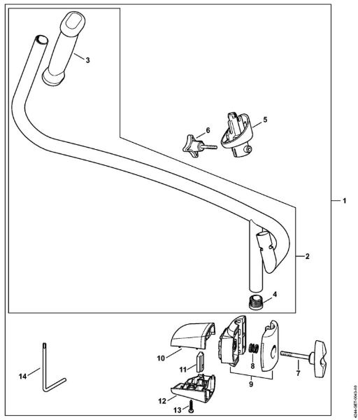 Pihalniki (BG, BR) BR 430 Dvojni rocaj della Marca Stihl