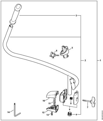 Pihalniki (BG, BR) BR 550 Dvojni rocaj della Marca Stihl