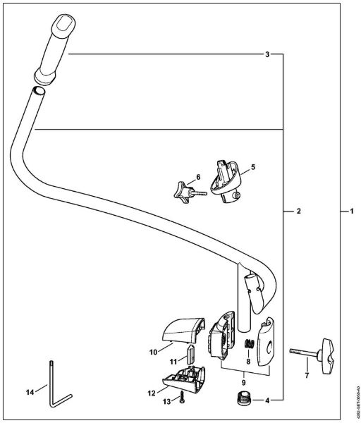 Pihalniki (BG, BR) BR 700 Dvojni rocaj della Marca Stihl