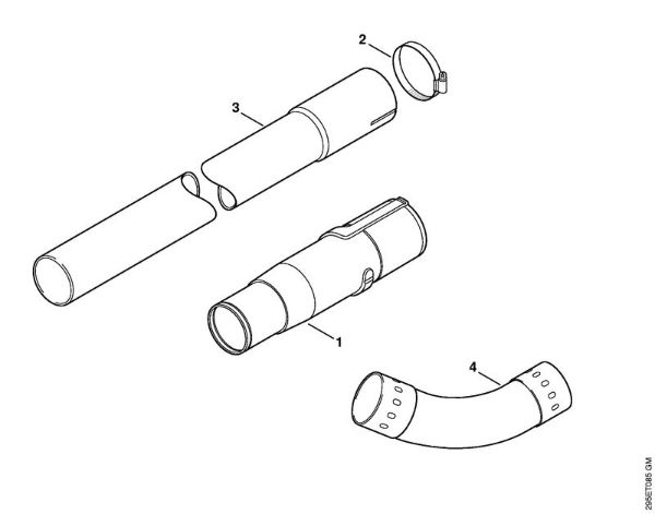 Sesalniki z drobilnikom (SH) SH 55 cistilec za žlebove della Marca Stihl