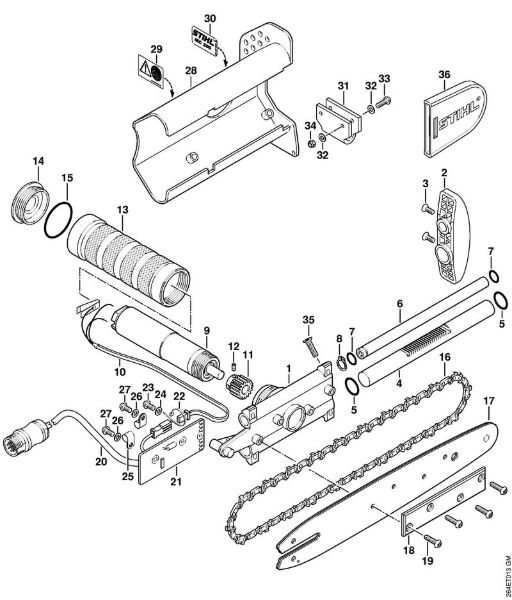 Posebne naprave (PC, SP, MC) MC 200 Omejevalnik globine reza della Marca Stihl