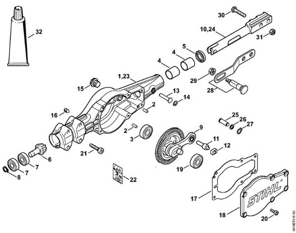 Posebne naprave (PC, SP, MC) PC 70 Gonilo della Marca Stihl