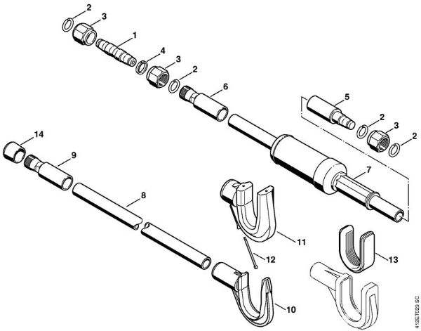 Posebne naprave (PC, SP, MC) SP 450 Rocaj della Marca Stihl