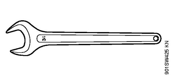 Posebne naprave (PC, SP, MC) SP 451 Kljuc DIN894-34 della Marca Stihl