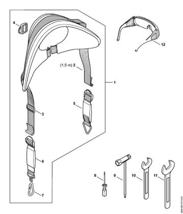 Posebne naprave (PC, SP, MC) SP 452 Nosilni pas, orodja, posebni pribor della Marca Stihl