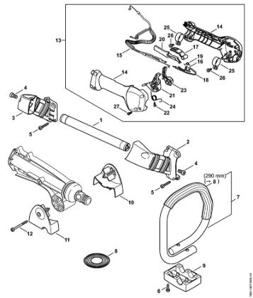 Posebne naprave (PC, SP, MC) SP 482 Rocaj, Upravljalni rocaj della Marca Stihl