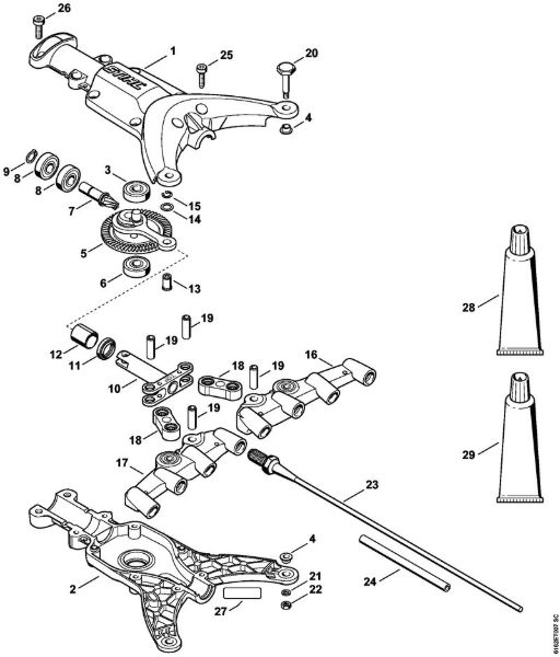 Posebne naprave (PC, SP, MC) SP 92 C-E Gonilo, grablje della Marca Stihl