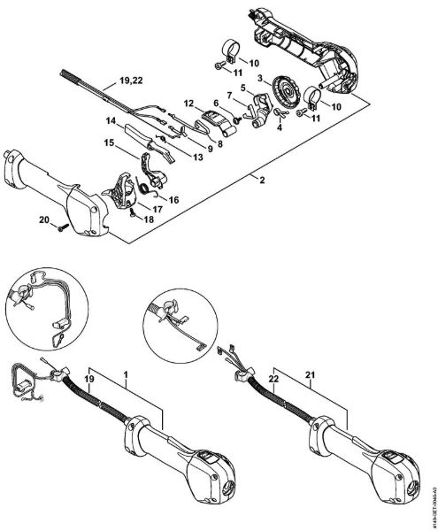 Posebne naprave (PC, SP, MC) SP 92 C-E Upravljalni rocaj della Marca Stihl
