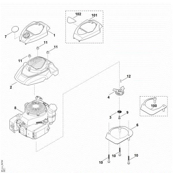 Slika D - Motor RL 540.0