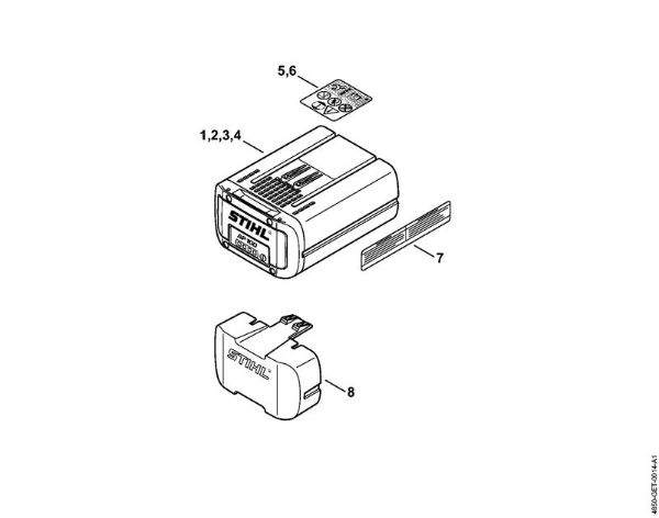 Akumulatorji (AK, AP, AR, AS, PS) AP 100 Akumulator della Marca Stihl