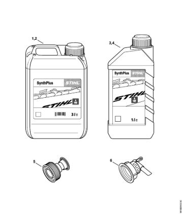 Chain oil canisters Kanister PE, 5 l, SythPlus Kanister za olje za mazanje verige della Marca Stihl