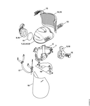 Filler nozzle for fuel mix - Komplet celade ADVANCE della Marca Stihl