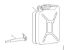 Metal canister Bencinska rocka 20 L Plocevinasta rocka della Marca Stihl