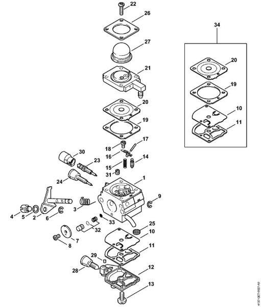 FH 75 FH 75 Pokrov 4137/22 della Marca Stihl