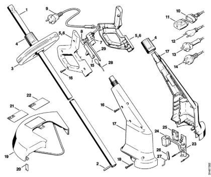 Elektricni rezalniki (FE, FSE) FE 35 Rocaj, ohišje della Marca Stihl