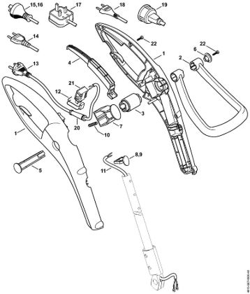 Elektricni rezalniki (FE, FSE) FSE 41 Ohišje rocaja della Marca Stihl