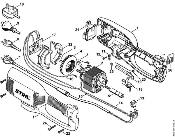Elektricni rezalniki (FE, FSE) FSE 81 Ohišje, elektromotor della Marca Stihl