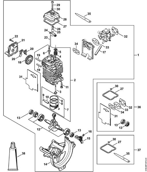 Motorne kose (FS) FS 111 R Pogon Ã˜ 40 mm della Marca Stihl