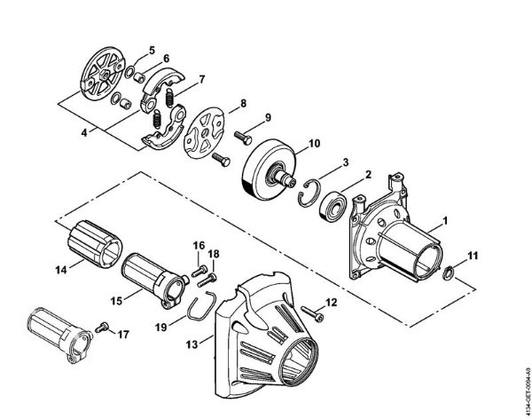 Motorne kose (FS) FS 120 2-MIX Ohišje sklopke della Marca Stihl