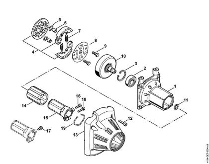 Motorne kose (FS) FS 120 R Ohišje sklopke della Marca Stihl