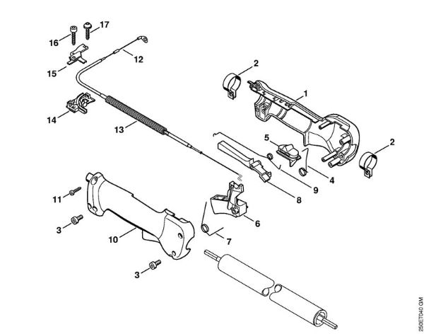 Motorne kose (FS) FS 120 R Upravljalni rocaj (09.2003) della Marca Stihl