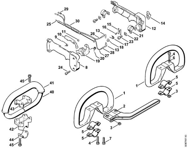 Motorne kose (FS) FS 180 Okrogli rocaj della Marca Stihl